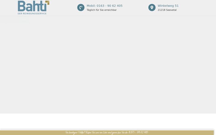 Screenshot of bahti-reinigungsservice.de