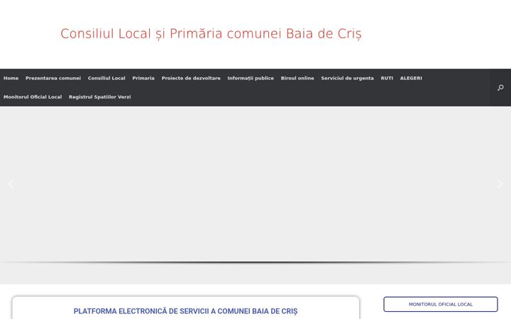 Screenshot of baia-de-cris.ro