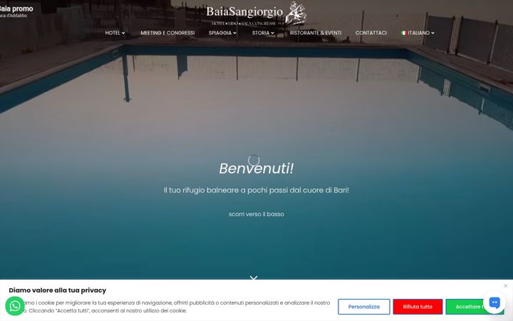 Screenshot of baiasangiorgio.it