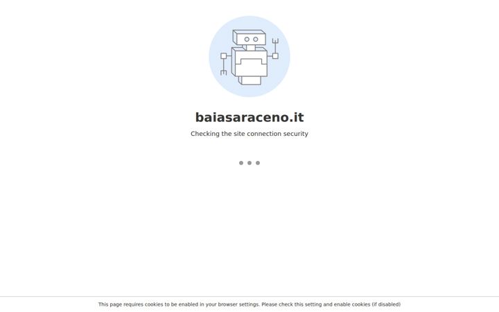 Екранна снимка на baiasaraceno.it