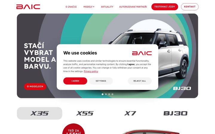 Screenshot of baic-czechia.cz