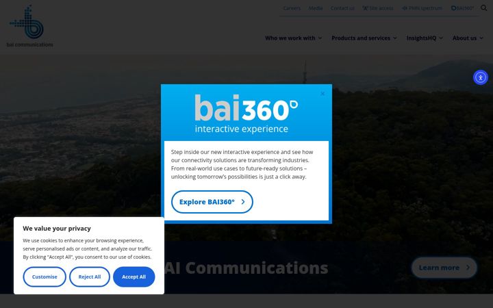 Screenshot of baicommunications.com