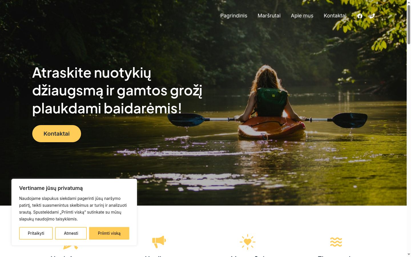 Zrzut ekranu banera zgody wyświetlanego przed jakąkolwiek interakcją