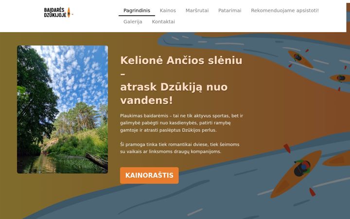 Screenshot of baidaresdzukijoje.lt