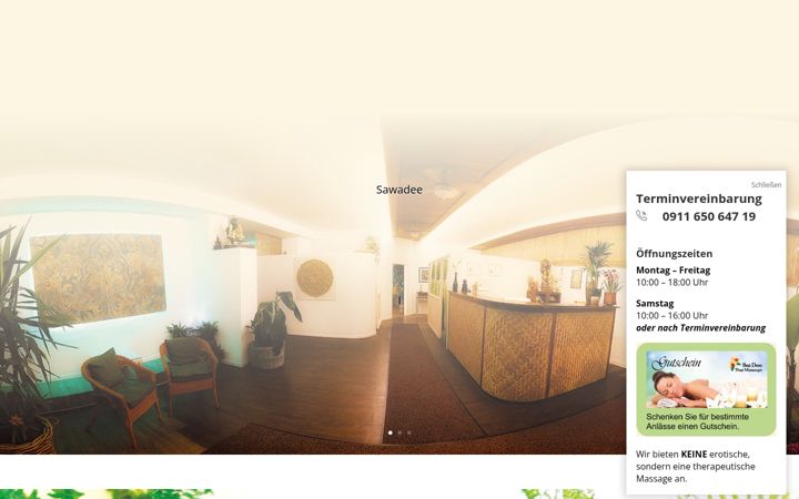 Screenshot of baidee-thaimassage.de
