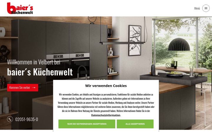 Screenshot of baier-kuechen.de