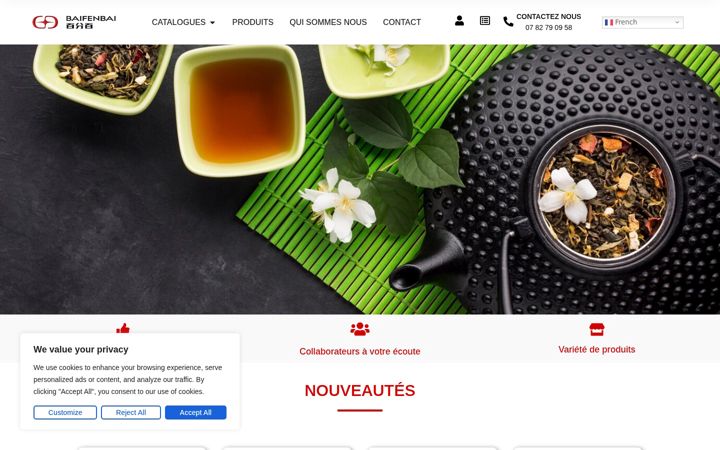 Screenshot of baifenbai.fr