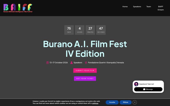 Screenshot of baiff.eu