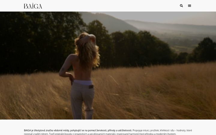 Screenshot ta' baiga.cz