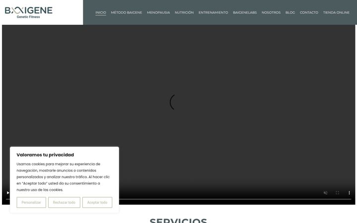 Screenshot of baigene.com