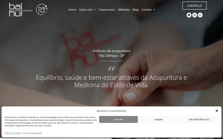 Screenshot of baihui.com.br