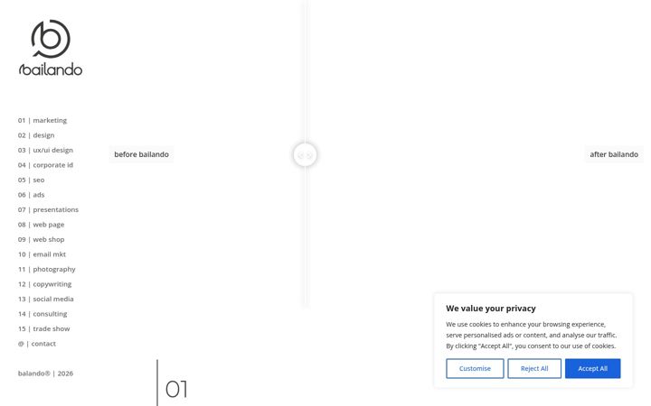 Screenshot of bailando.dev