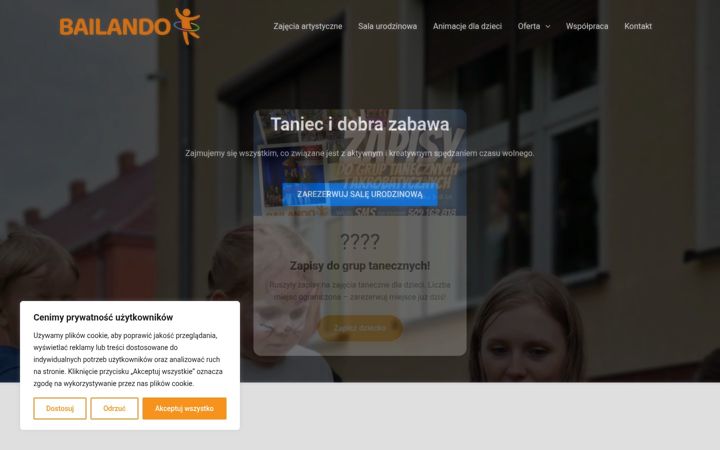 Screenshot of bailando.pl