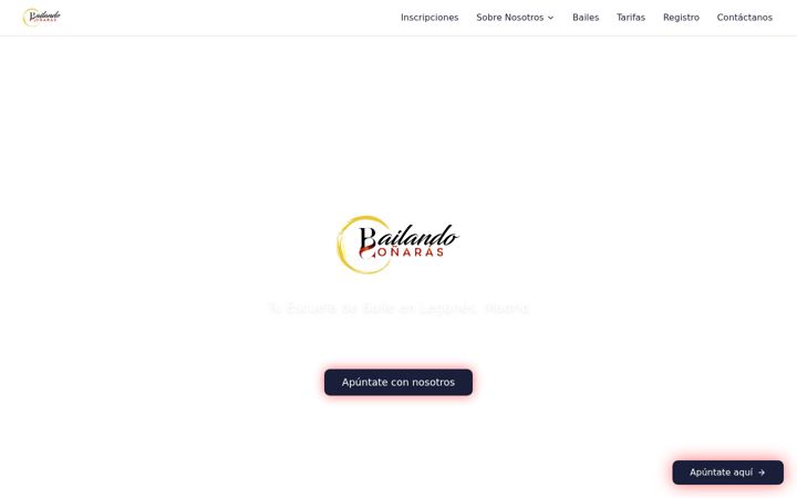 Screenshot of bailandosonaras.com