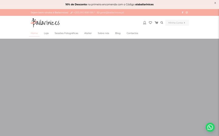 Screenshot of bailarinices.pt