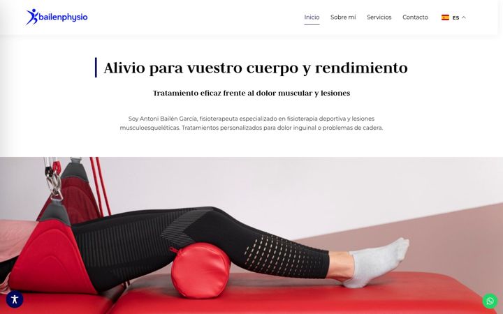Screenshot of bailenphysio.com