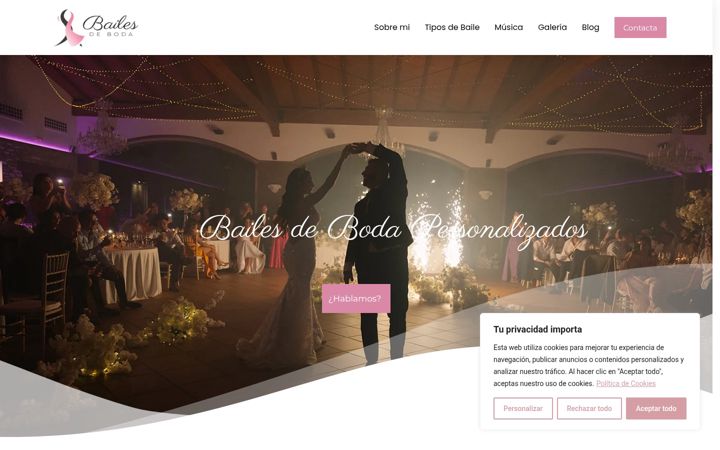 Captură de ecran a bailesdeboda.es