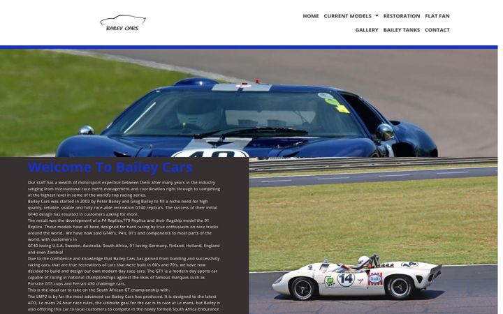 Screenshot of baileycars.co.za