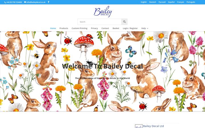 Screenshot of baileydecal.co.uk