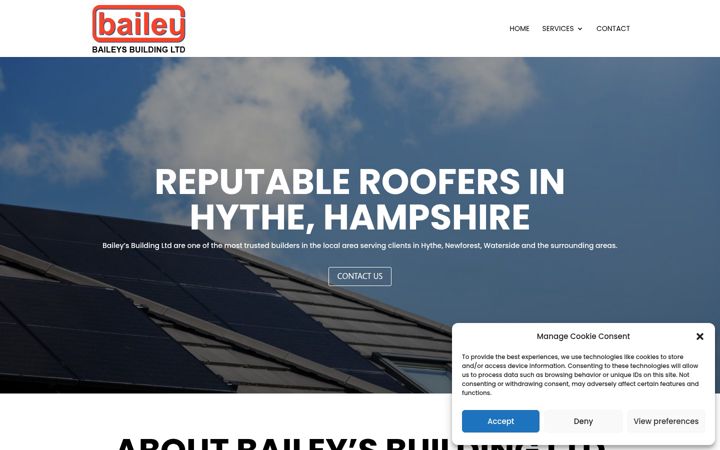 Screenshot of baileysbuilding.co.uk