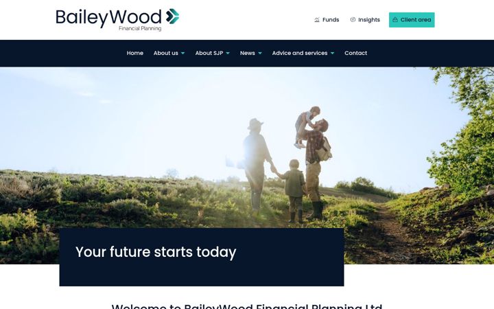 Screenshot of baileywoodfinancialplanning.co.uk