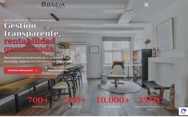 Screenshot of bailia.es