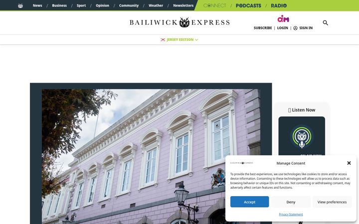 Screenshot of bailiwickexpress.com