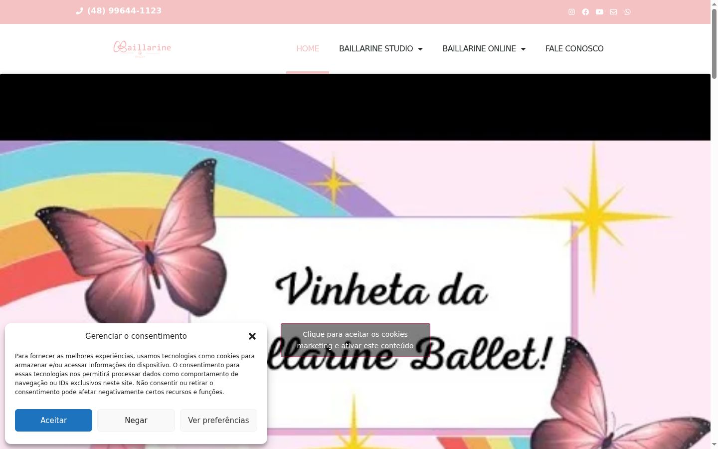 Kuvakaappaus suostumusbannerista, joka näytettiin ennen mitään vuorovaikutusta