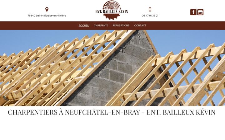 Screenshot of bailleux-kevin-charpente.fr