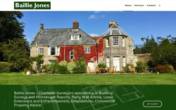 Screenshot of bailliejones.co.uk