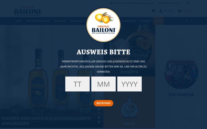 Képernyőkép: bailoni.at