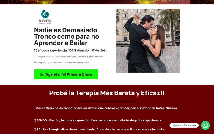Screenshot of bailoqueros.com