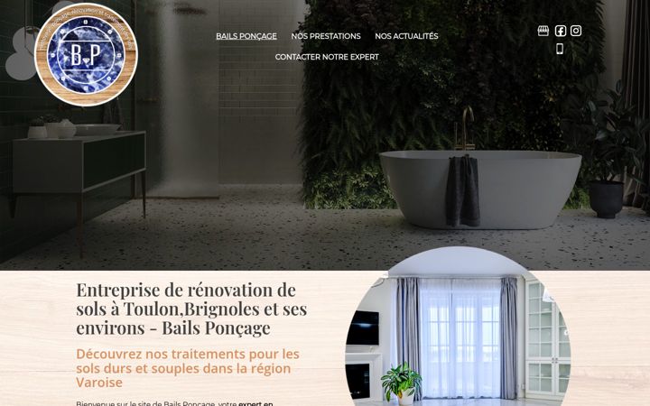 Screenshot of bailsponcage.fr