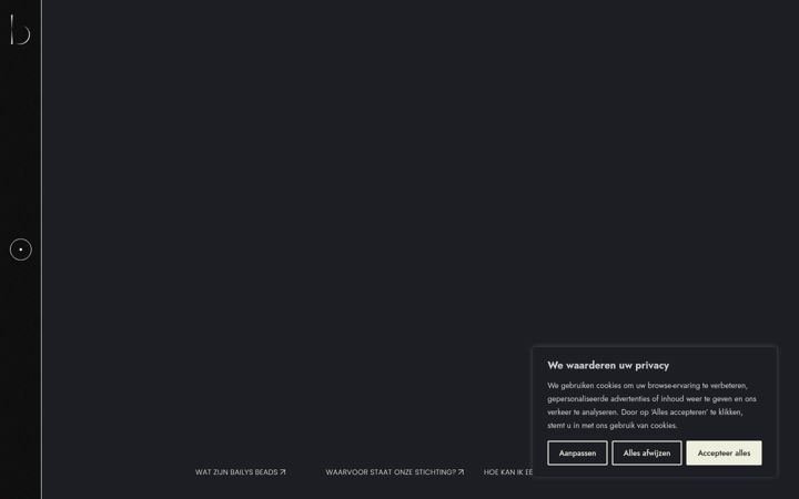 Screenshot of bailysbeads.foundation