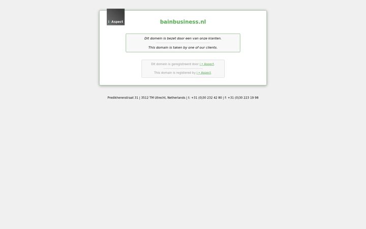 Screenshot of bainbusiness.nl