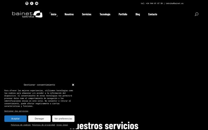 Screenshot of bainetteknika.com
