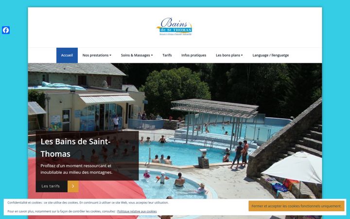 Screenshot of bains-saint-thomas.fr