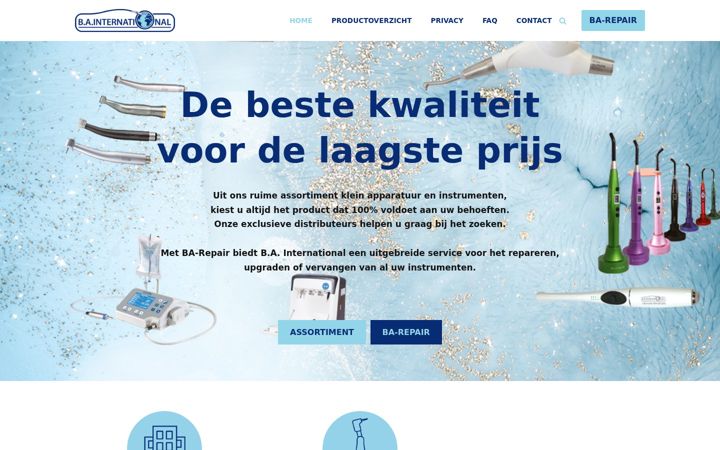 Screenshot of bainternational.nl