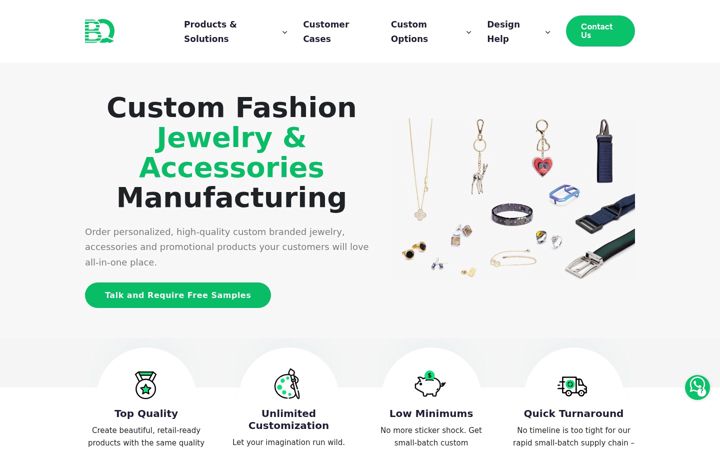 Screenshot of baiqueaccessories.com