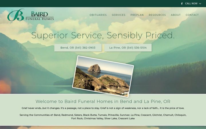 Screenshot of bairdfh.com