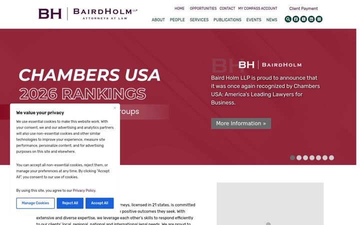 Screenshot of bairdholm.com