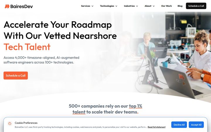 Screenshot of bairesdev.com