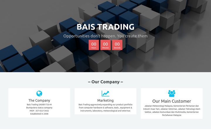 Screenshot of bais.com.my
