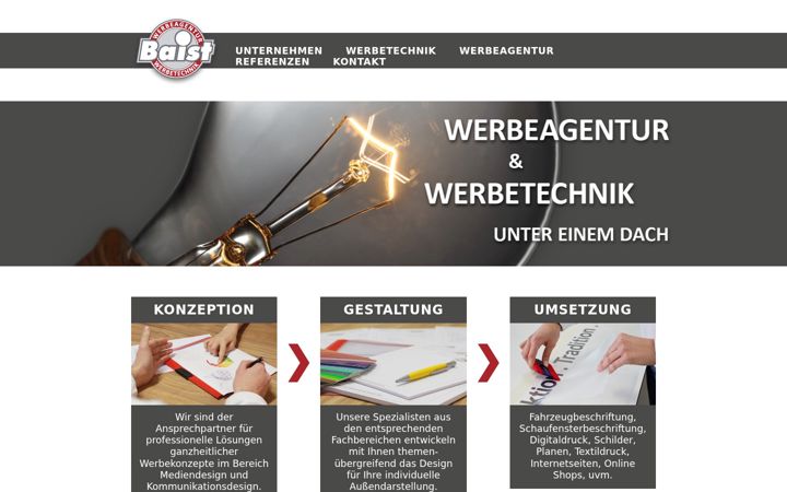 Screenshot of baist-gmbh.de