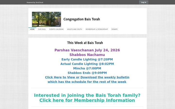 Screenshot of baistorah.org