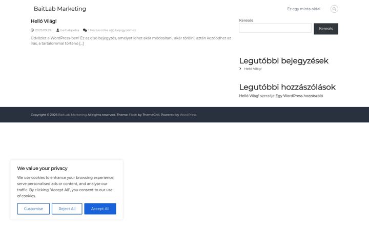 Screenshot of baitlabmarketing.hu