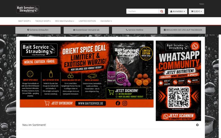 Screenshot of baitservice.de
