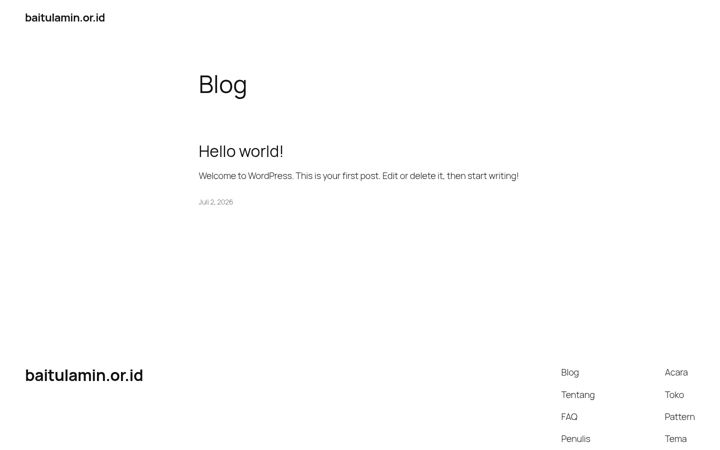Screenshot of baitulamin.or.id