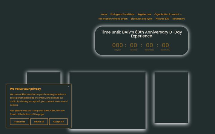 Screenshot of baiv.events