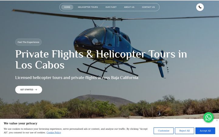 Screenshot of bajaair.mx